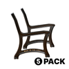 Cast Aluminum Park Bench Legs (Brunswick), 5 Pack