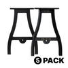 28" Narrow Cast Aluminum Table Legs (Camden), 5 Pack