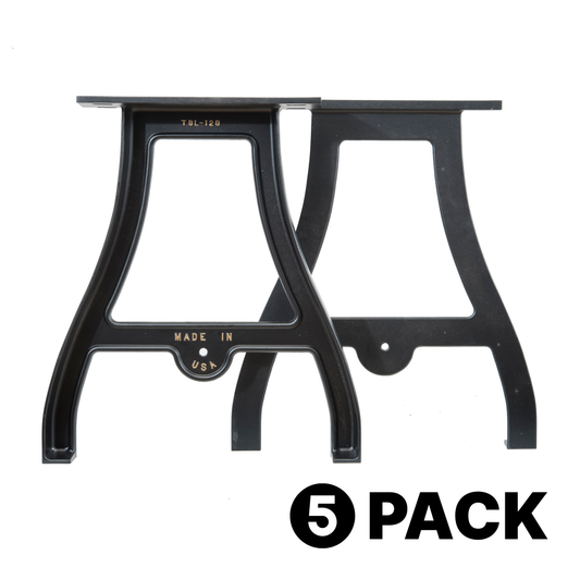 26" Cast Aluminum Table Legs (Camden), 5 Pack
