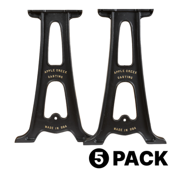 28" Cast Aluminum Console Table Legs (Lewis), 5 Pack