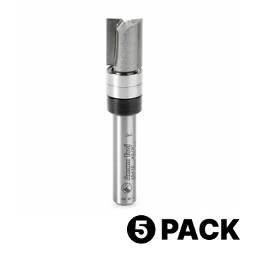 45475 Amana Tool Carbide Tipped Flush Trim Plunge Bit, 5 Pack