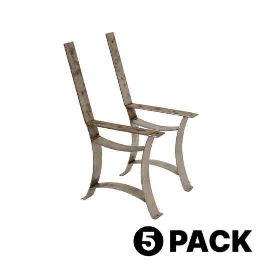 Golden Gate Outdoor Park Bench Legs, Stainless Steel, 5 Pack