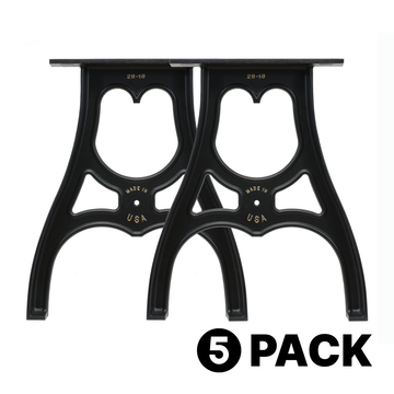 28" Cast Aluminum Table Legs (Michael), 5 Pack
