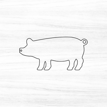 Pig Acrylic Router Template