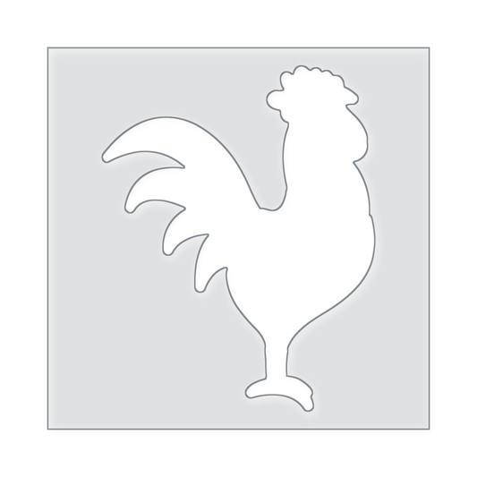 Rooster Acrylic Router Template