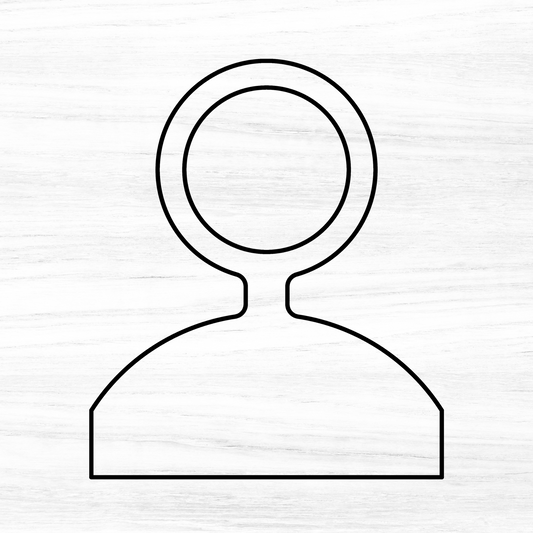 Oversized Circle Charcuterie Board Handle Acrylic Router Template