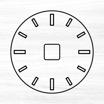 Clock Face Acrylic Router Templates