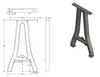 Cast Aluminum Table Legs (Sutton)