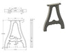 Cast Aluminum Table Legs (Sutton)