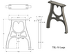 Cast Aluminum Table Legs (Michael)