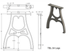 Cast Aluminum Table Legs (Michael)