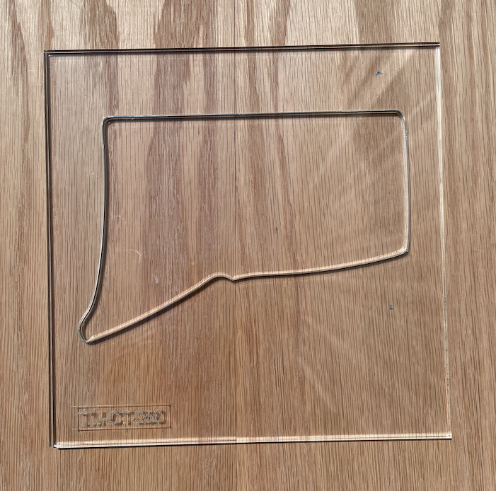 Connecticut Acrylic Router Template — Bear Hollow Supply