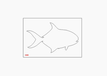 Large Fish Acrylic Router Template