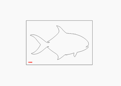 Large Fish Acrylic Router Template – Bear Hollow Supply