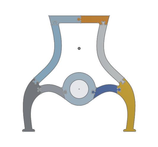 Retro Shape Table Leg Router Templates