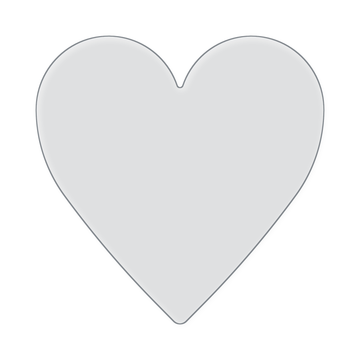 Heart Serving Board Acrylic Router Template