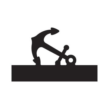 Small Anchor Charcuterie Board Handle Router Template