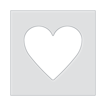 Heart Acrylic Router Template