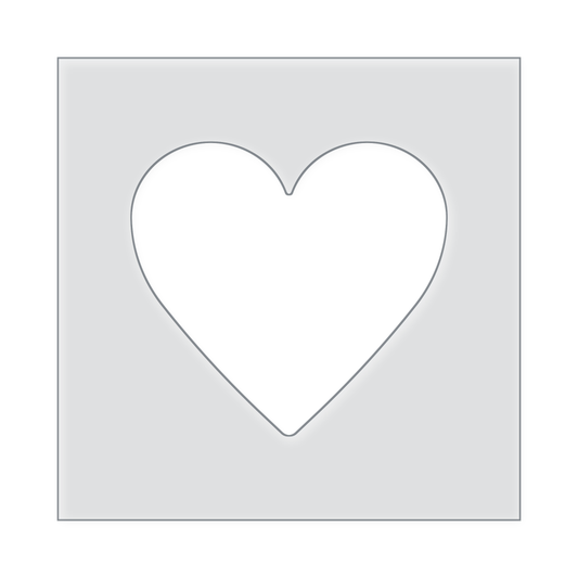 Heart Acrylic Router Template