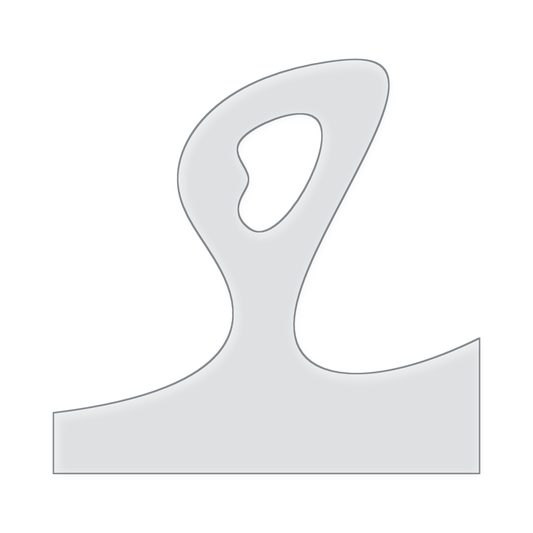 Organic Charcuterie Board Handle Acrylic Router Template