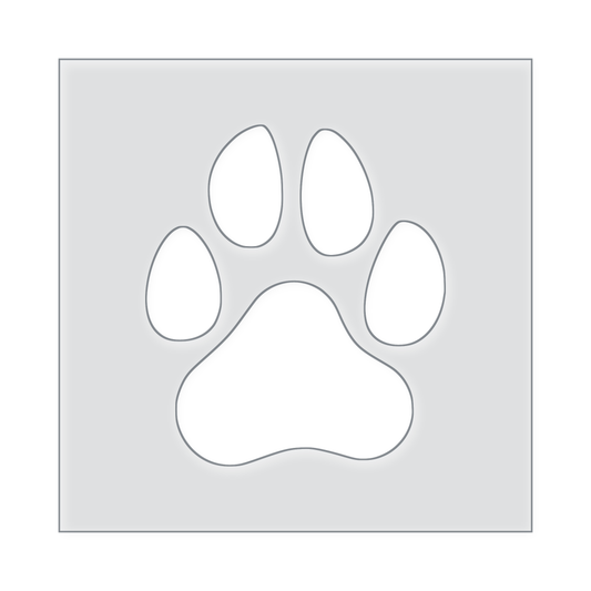 Paw Print Acrylic Router Template