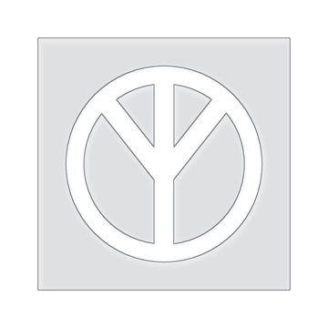 Peace Icon Acrylic Router Template