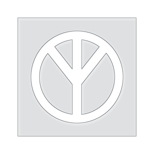 Peace Icon Acrylic Router Template
