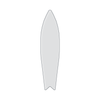 Surf Board Serving Board Acrylic Router Template