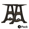 28" Cast Aluminum Table Legs (Lewis), 3 Pack