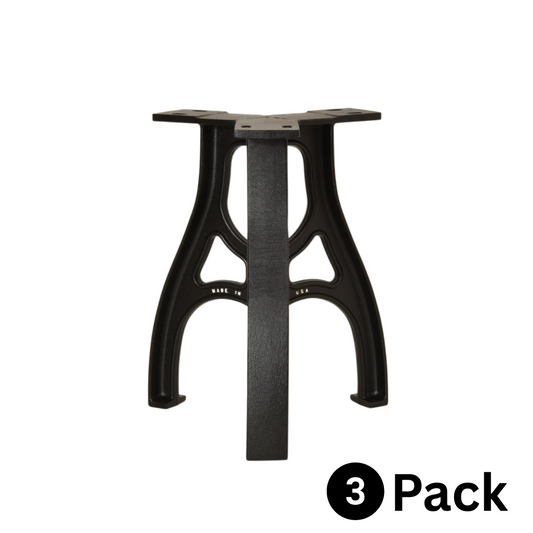 18" Cast Aluminum Pedestal Base (Eiffel) 3 Pack