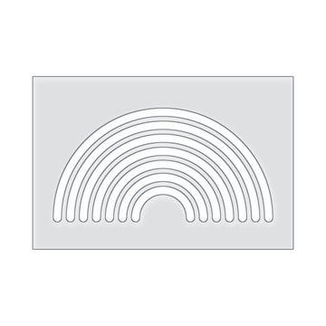 Rainbow Acrylic Router Template
