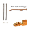 3 Pcs Stainless Steel Bread Bow Knife Blades