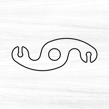 Snake Wine Caddy Acrylic Router Template