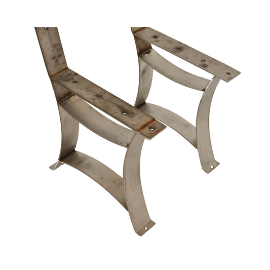 Golden Gate Outdoor Park Bench Legs, Stainless Steel, Set Of 2