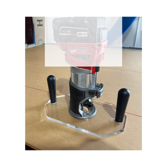 Router Base Plate With Handles For Bauer 23121E-B Trim Router