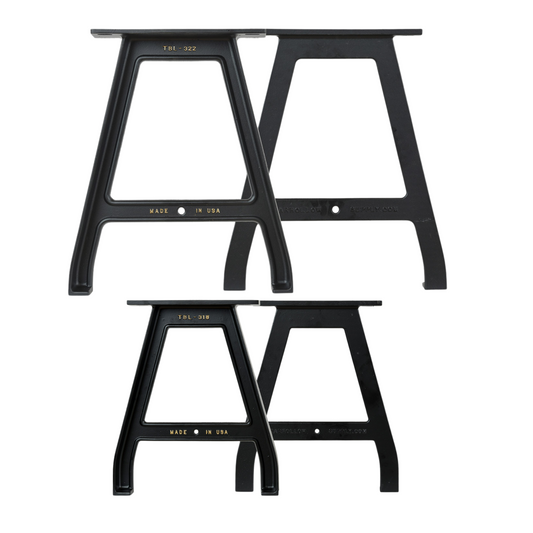 Cast Aluminum Table Legs With Bench Legs Bundle (Roman Collection)