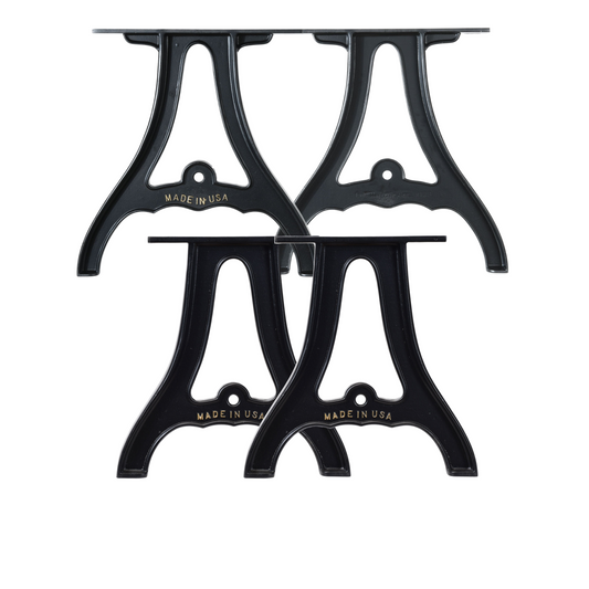 Cast Aluminum Table Legs With Bench Legs Bundle (Sutton Collection)