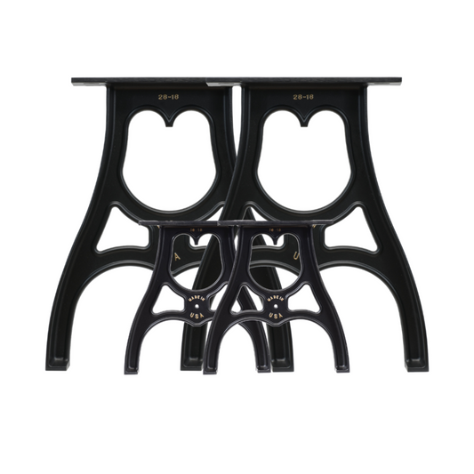 Cast Aluminum Table Legs With Bench Legs Bundle (Michael Collection)