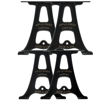 Cast Aluminum Table Legs With Bench Legs Bundle (Lewis Collection)