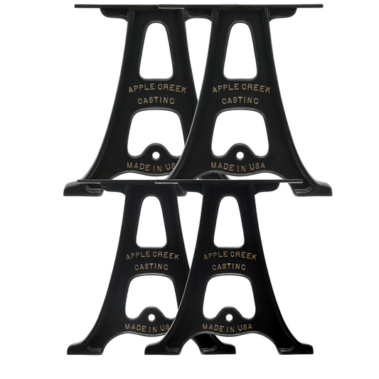 Cast Aluminum Table Legs With Bench Legs Bundle (Lewis Collection)