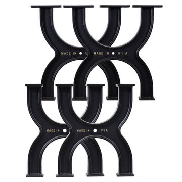 Cast Aluminum Table Legs With Bench Legs Bundle (Dover Collection)