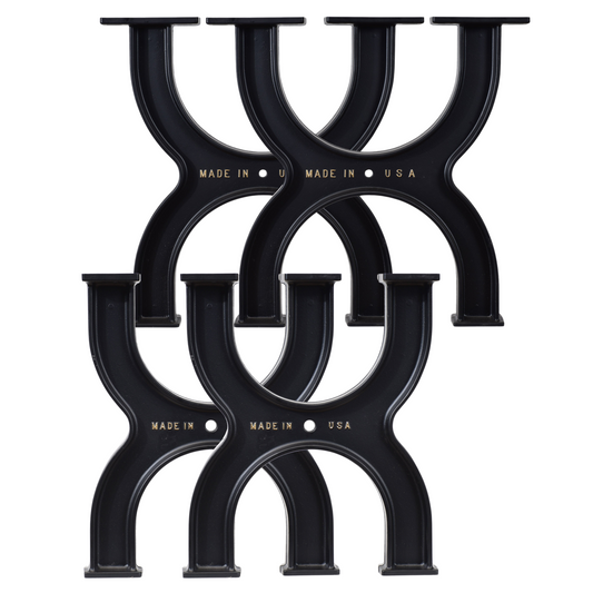 Cast Aluminum Table Legs With Bench Legs Bundle (Dover Collection)
