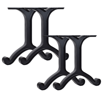Cast Aluminum Table Legs With Bench Legs Bundle (Diego Collection)