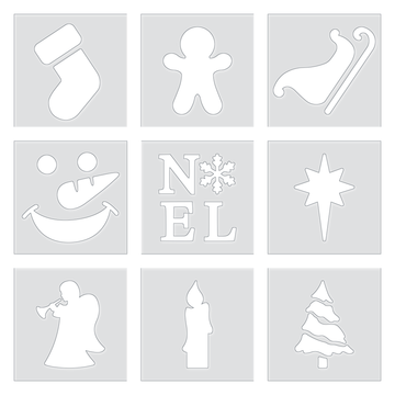 Christmas Collection Acrylic Router Template