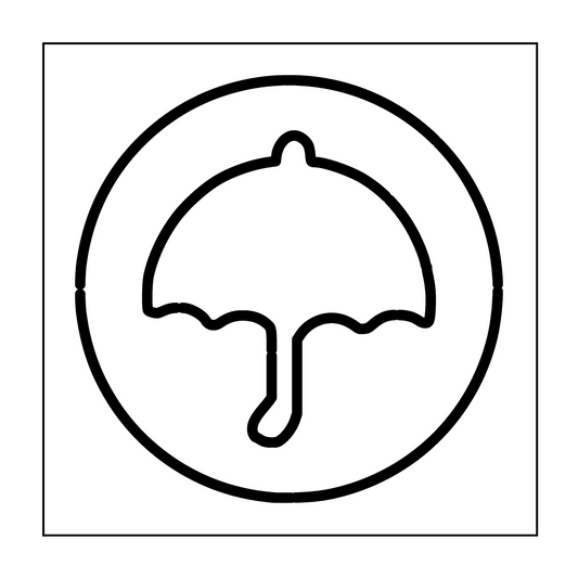 Dalgona Honey Cookie Umbrella Squid Game Shaped Acrylic Router Template