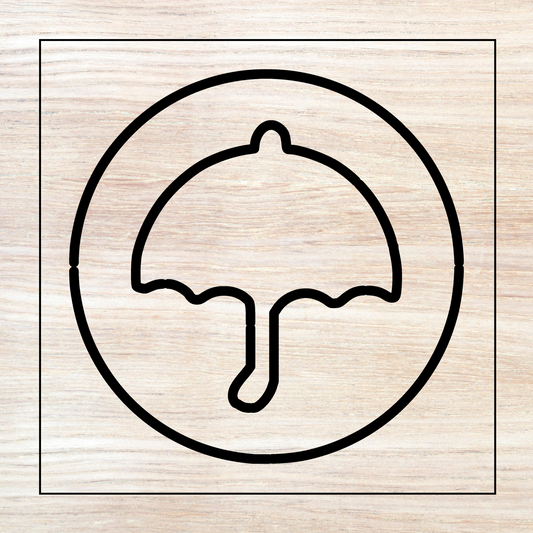 Dalgona Honey Cookie Umbrella Squid Game Shaped Acrylic Router Template