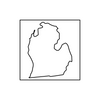 Michigan Mitten Acrylic Router Template