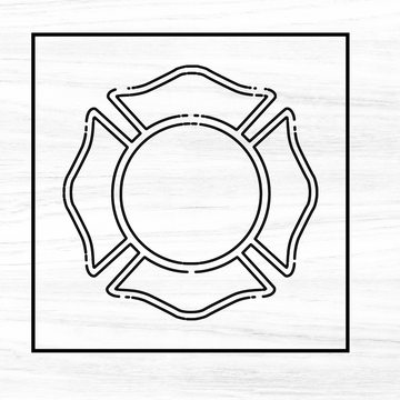 Fire Department Maltese Acrylic Router Template