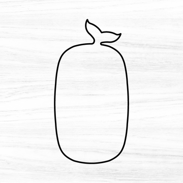 Serving Board "Whale Tail" Acrylic Router Template