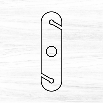 Simple Rounded Wine Caddy Acrylic Router Template